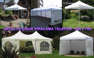 Antalya Alüminyum Hi-Tech Çadır kiralama