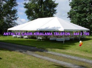 Antalya kiralama çadır çeşitleri