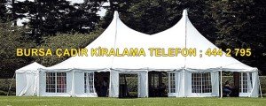Bursa Büyük Çadır kiralama
