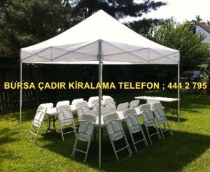 Bursa çadır çardak kamelya tente kiralama