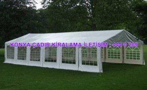 Konya çadır kiralama modelleri