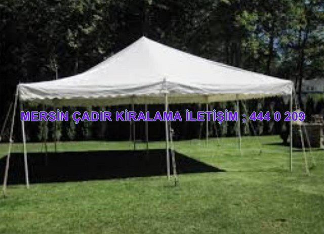 Mersin çadır kiralama ürünleri