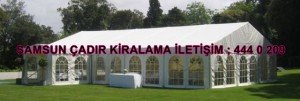 Samsun çadır kiralama firmaları fiyatları