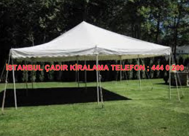 İstanbul çadır kiralama ürünleri